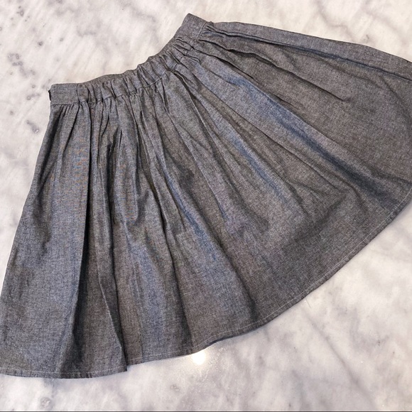 American Apparel Gathered Grey Skirt - Picture 2 of 5